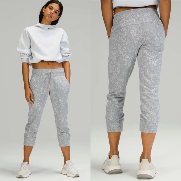 lululemon athletica Pants - lululemon Ready To Rulu Jogger Crop Speckle Spritz Grey Silver Sz 14